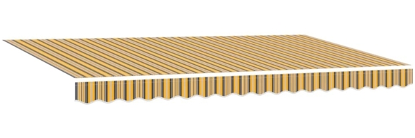 vidaXL Einziehbare Markise Bunt gestreift 400x200 cm Stoff 3329847 Bild 3