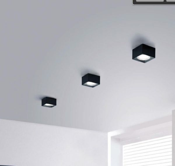 Helestra LED-Deckenleuchte KARI 12x12 cm schwarz 15/1945. 22