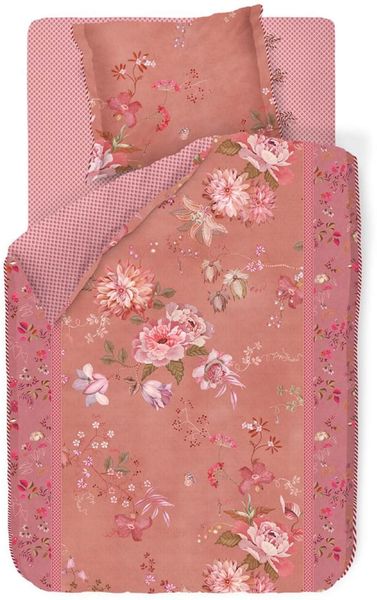 Pip Studio Bettwäsche Tokyo Bouquet Pink 80 x 80 cm