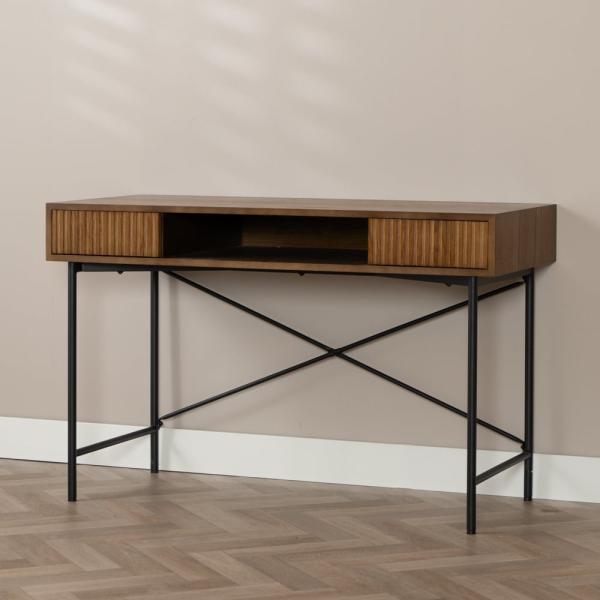 Bronx71 Schreibtisch Maury Eiche dunkel 120x55x77 cm