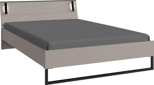 Wimex Futonbett Tilburg in verschiedenen Breiten erhältlich, inkl. LED Beleuchtung, Bett mit Metallkufe