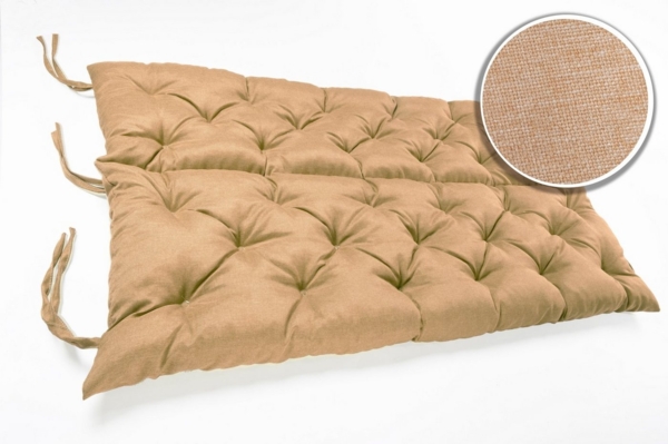 sunnypillow Bankauflage Bankauflage Stuhlkissen viele Farben und Größen zur Auswahl, 140x50x50cm sandfarben Bild 3