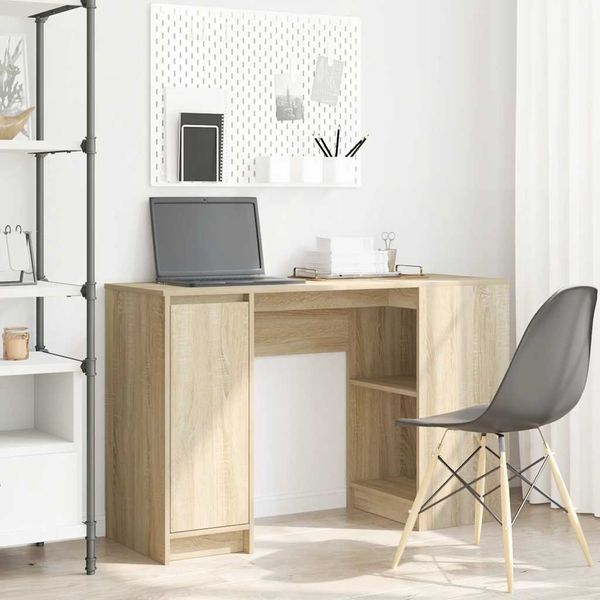 vidaXL Schreibtisch Sonoma-Eiche 120x42x76 cm Holzwerkstoff 861816