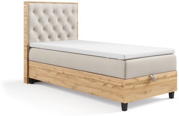 Best for Home Boxspringbett Einzelbett Trinity K-14 Single mit Bettkasten & Komfort Topper H3 (70x200 80x200 90x200 100x200 cm), Verschiedene Liefermöglichkeiten, TOP Preis-Leistungs-Verhältnis