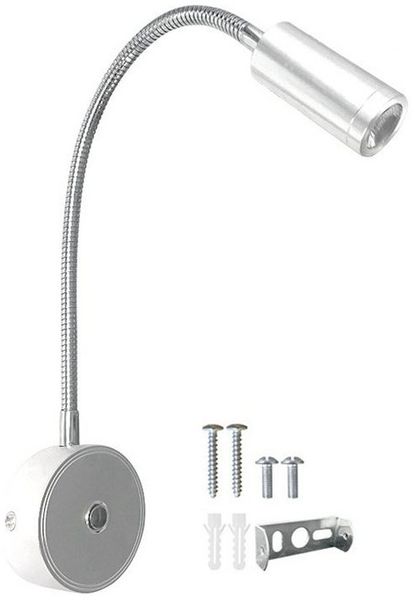 MUPOO LED Leselampe LED Nachtlicht,Wandlampe LED Leselicht mit Schalter & USB, 360°Gedreht, 3 Lichtfarben, Dimmbar, LED fest integriert, Dimmbar,Bettlampe,LED Leselampen,Schwenkbar,Schwarz&Silber