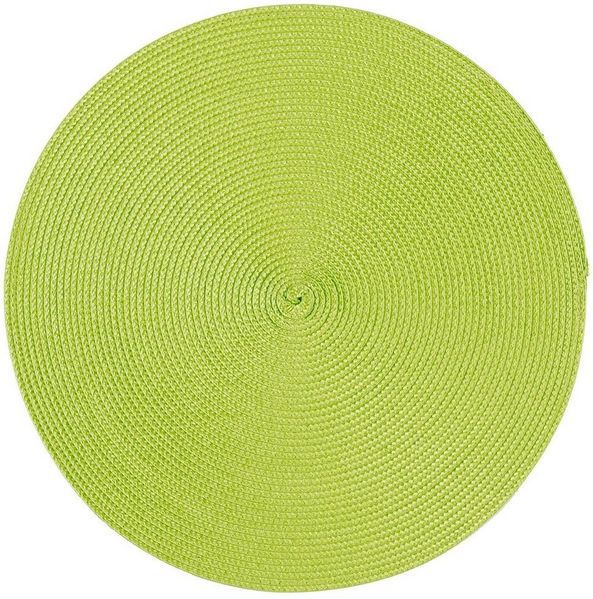 Haus und Deko Platzset Platzset rund ca. 35 cm Ø abwaschbar Bast Optik Tischset Platzdeckche, (1-St)