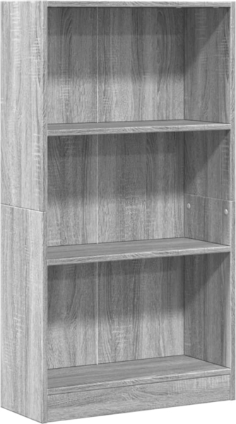 vidaXL Bücherregal Grau Sonoma 60x24x109 cm Holzwerkstoff 857808