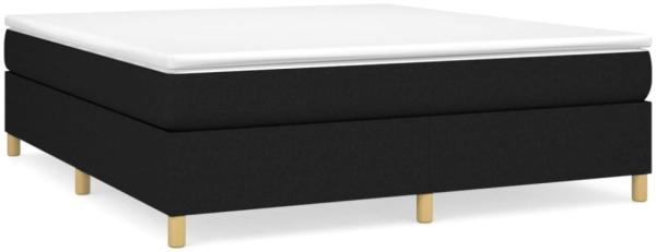 vidaXL Boxspringbett mit Matratze Schwarz 180x200 cm Stoff 3144540 Bild 10
