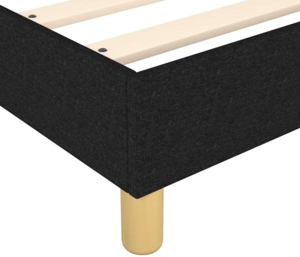 vidaXL Boxspringbett mit Matratze Schwarz 180x200 cm Stoff 3144540 Bild 5