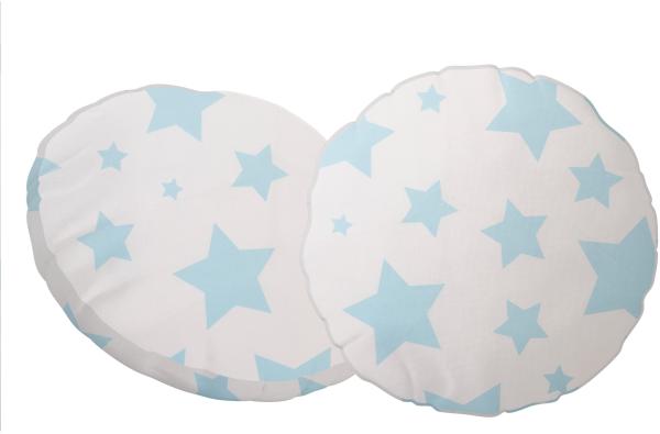 Rundkissen-Set mit Motiv 2-teilig