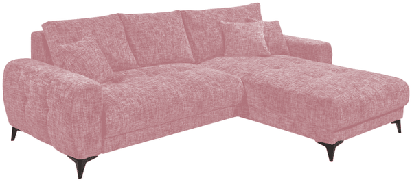 Ecksofa Belluno Schlaffunktion und Bettkasten – Ed Exciting Design, Mikrofaser & Nosagfederung, flexibel montierbar
