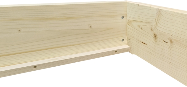 Niederflurbett Gästebett 90x200 Kiefer lackiert Bodenbett Stapelbett mit wählbarem Zubehör V-60.69K-09Rollrost inkl. Bild 12