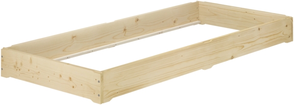 Niederflurbett Gästebett 90x200 Kiefer lackiert Bodenbett Stapelbett mit wählbarem Zubehör V-60.69K-09Rollrost inkl. Bild 8