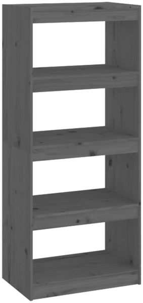 vidaXL Bücherregal/Raumteiler Grau 60x30x135,5 cm Massivholz Kiefer 808170 Bild 2