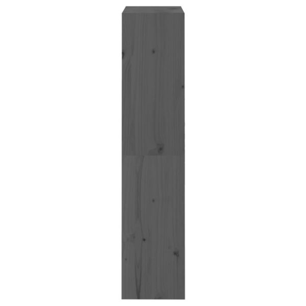 vidaXL Bücherregal/Raumteiler Grau 60x30x135,5 cm Massivholz Kiefer 808170 Bild 6