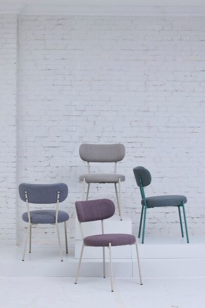 TOM TAILOR HOME 4-Fußstuhl SOFT PAD CHAIR (Set, 2 St), Esszimmerstuhl, 4-Fußgestell, mit Rückenausschnitt