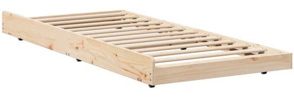 vidaXL Bettgestell Braun 80 x 200 cm Massivholz Kiefer 873424