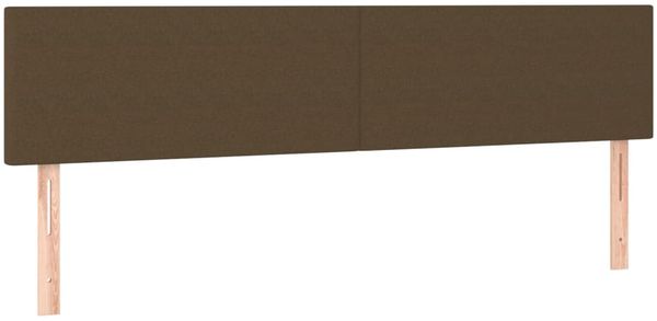 vidaXL Boxspringbett mit Matratze Stoff Dunkelbraun 200x200 cm, Härtegrad: H2 [3140484] Bild 6