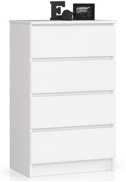 Raumhirsch Furniture Kommode mit 4 Schubladen 60 cm breit Holz Schrank, (viele Farbvarianten - Maße : 99 x 60 x 40 cm) - Hochwertig & stabil