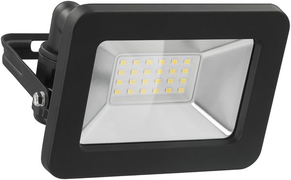 goobay 53870 LED Strahler Außen 20W / Außenstrahler IP65 / Neutralweißes Licht 1700 lm/LED Scheinwerfer Fluter Wandmontage / IP65 Gartenstrahler/Schwarz