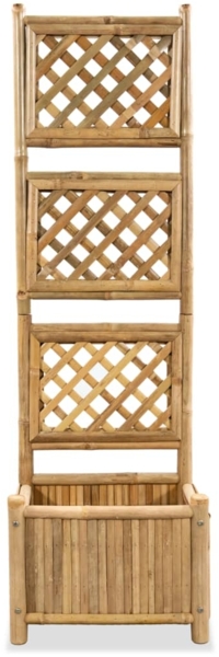 vidaXL Pflanzenbehälter mit Spalier Bambus 40 cm 43713