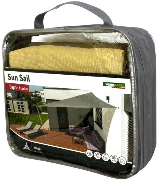 Windhager Sonnensegel Capri champagner 4 x 4 x 4 m Bild 3