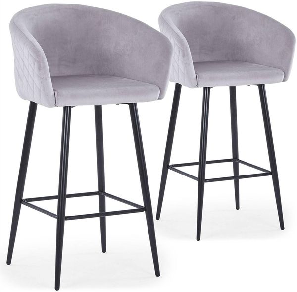 Menzzo Bobby Stuhl, Grau, L 62 x T 53 x H 106 cm