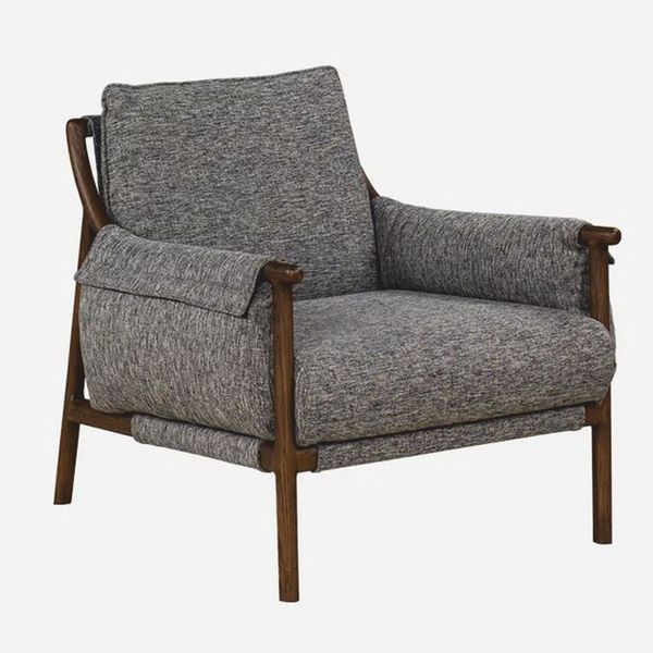 Casa Padrino Luxus Wohnzimmer & Hotel Sessel Grau / Braun 85 cm - Luxus Möbel