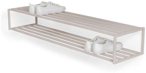 Schuhregal SCHOOL SR 120 Metall Silky Taupe pulverbeschichtet, Spinder