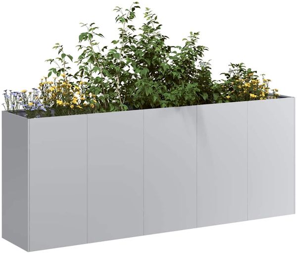 vidaXL Pflanzkübel 200x40x80 cm Verzinkter Stahl 860729