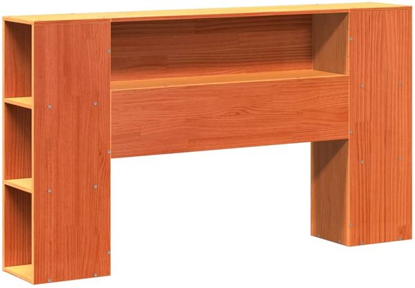 vidaXL Massivholzbett ohne Matratze Wachsbraun 140x200 cm Kiefernholz 3323301 Bild 6