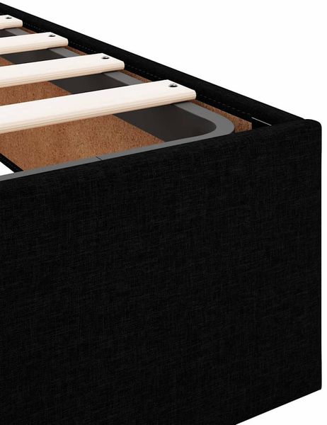 vidaXL Ottoman-Bett mit Matratze Schwarz 90x190 cm Stoff 3311073 Bild 12