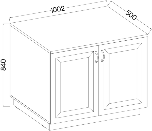 Kommode Stilo 100 cm Landhaus Grau Eiche Artisan Bild 4