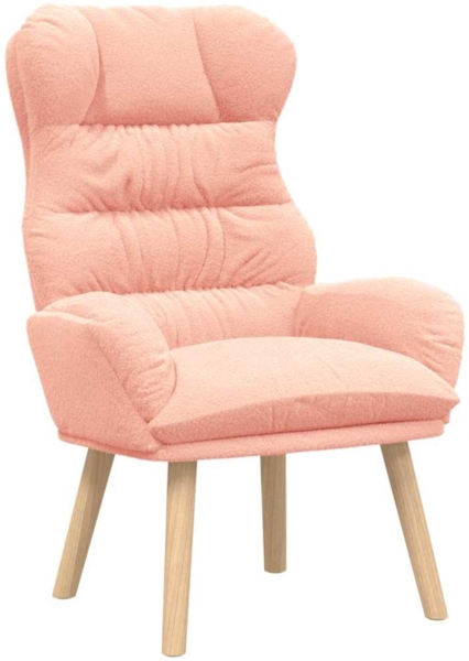 vidaXL Sessel Rosa 69 x 74 x 93 cm Sherpa-Stoff 42001882