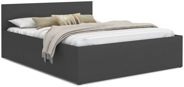FDM Stauraumbett Bett Stauraumbett PANAMA SP Bettgestell 140x200 & weitere Größen (verfügbar 90x200 120x200 140x200 160x200 180x200cm, Bettrahmen, Bett, mit großen Kopfteil, mit Bettkasten zum aufklappen), mit/ohne Matratze