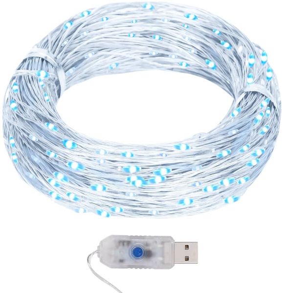 vidaXL LED-Lichterdraht 40 m 400 LED Kaltweiß 8 Funktionen 328848