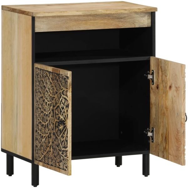 vidaXL Beistellschrank 60x33x75 cm Massivholz Mango 358237 Bild 4