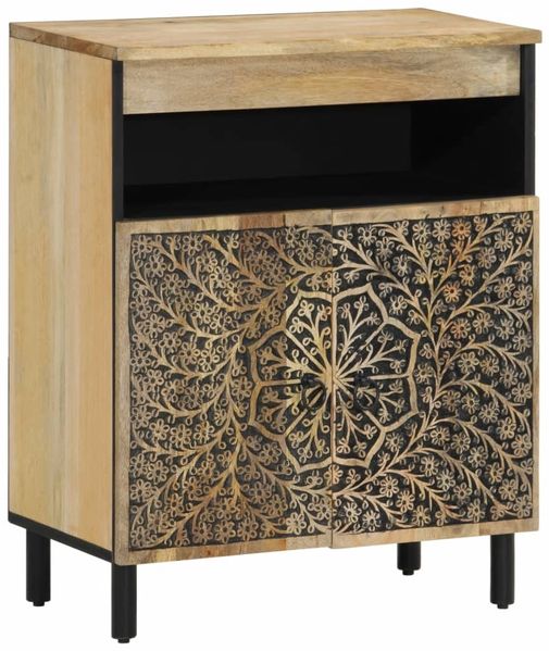 vidaXL Beistellschrank 60x33x75 cm Massivholz Mango 358237 Bild 2