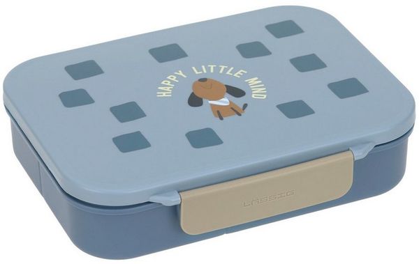 LÄSSIG Lunchbox Lässig Brotdose Kinder - Bento Lunchbox Pattern Party, Blau