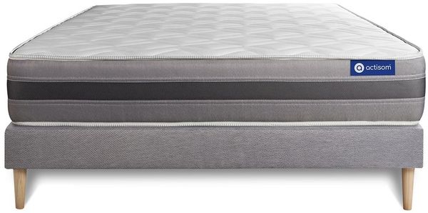Actimemo relax matratze 120x210 cm + Bettgestell mit lattenrost - Dicke : 24cm - Memory-schaum - H3 Bild 3