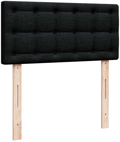 vidaXL Ottoman-Bett mit Matratzen & LEDs Schwarz 200x200 cm Stoff 3312894 Bild 9