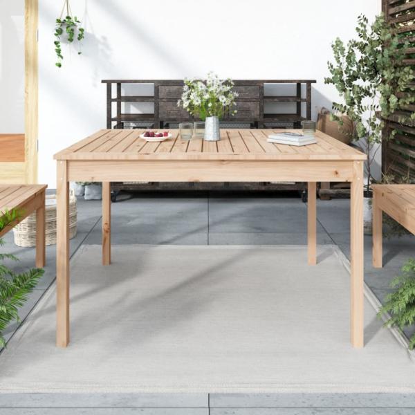 vidaXL Gartentisch 121 x 82,5 x 76 cm Massivholz Kiefer