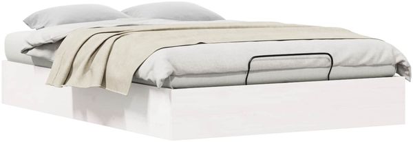 vidaXL Ottoman Bettgestell mit Stauraum Weiß 135 x 190 cm 3418778 Bild 2