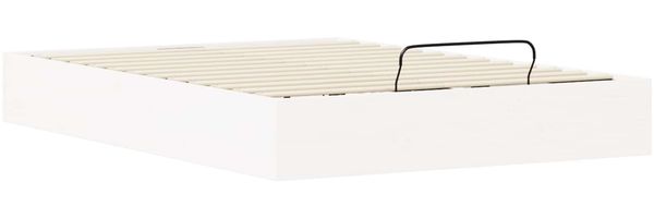 vidaXL Ottoman Bettgestell mit Stauraum Weiß 135 x 190 cm 3418778 Bild 5