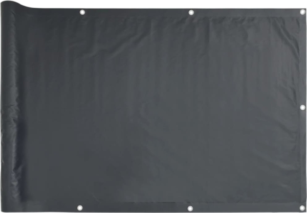 vidaXL Balkonsichtschutz Oxfordgewebe 90x400 cm Anthrazit 42326