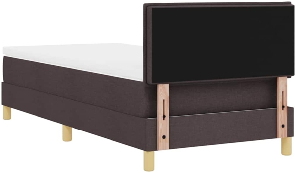 vidaXL Boxspringbett mit Matratze Dunkelbraun 80 x 200 cm Stoff 3338800 Bild 8