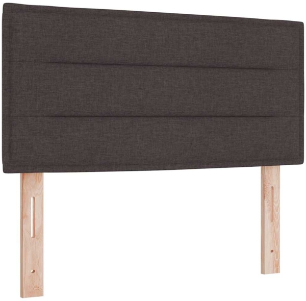 vidaXL Boxspringbett mit Matratze Dunkelbraun 80 x 200 cm Stoff 3338800 Bild 5