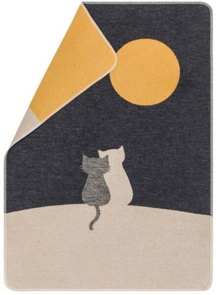DAVID FUSSENEGGER Tierdecke Haustierdecke Decke Katzendecke Katzenpaar Katze 70 x 90 cm neu