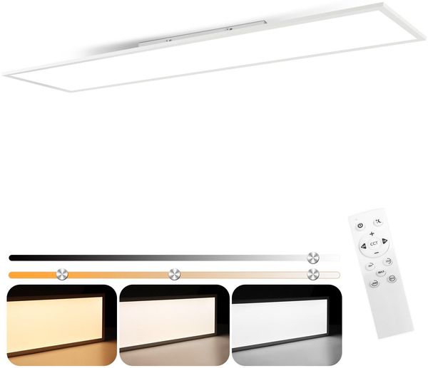 ZMH LED Panel 120x30 dimmbar mit Fernbedienung 40W schwarz