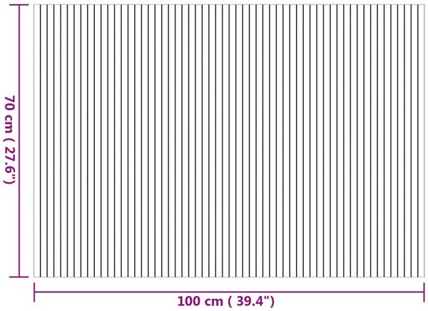 vidaXL Teppich Rechteckig Natur 70x200 cm Bambus 376745 Bild 8